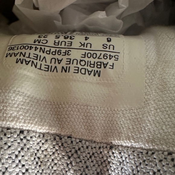 Converse All Star Wms Sz 6 Light Gray Canvas Sneakers - Picture 7 of 7